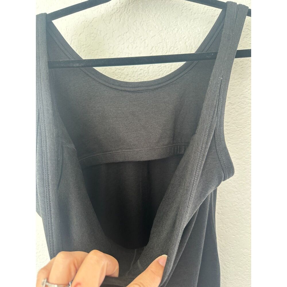Vuori Halo Essential Dress in Black Heather Size Large - Picture 6 of 8